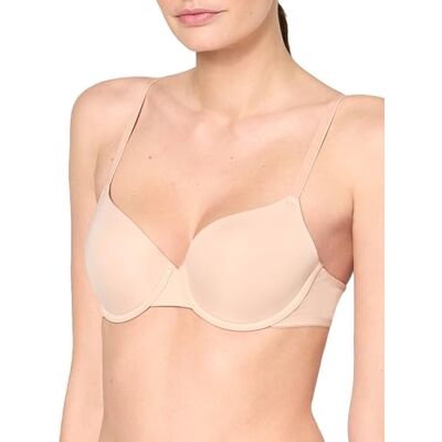Nur Die Sujetador Camiseta con Ligero Push-Up y Aros, Copas Suaves Acolchadas Lisas, Sin Costuras Seamless, Escote en V, Suave Microfibra para Mujer Nur Die Sujetador Camiseta con Ligero Push-Up y Aros, Copas Suaves Acolchadas Lisas, Sin Costuras Seamless, Escote en V, Suave Microfibra para Mujer