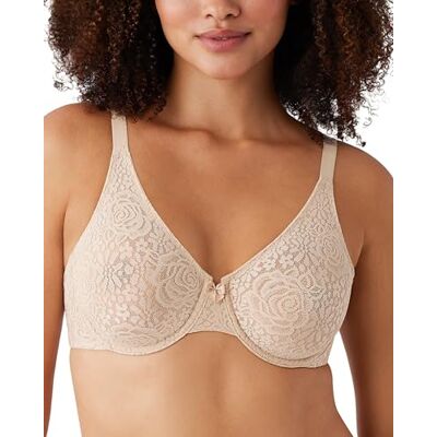 Wacoal Sujetador con Aros de Encaje Halo para Mujer, Mujer, Brasier, MAIN-64499, Desnudo Natural, 95C Wacoal Sujetador con Aros de Encaje Halo para Mujer, Mujer, Brasier, MAIN-64499, Desnudo Natural, 95C