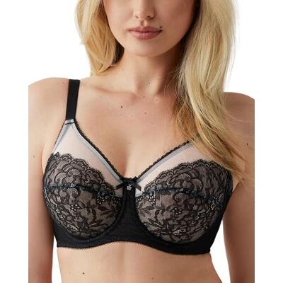 Wacoal Sujetador de Cobertura Completa para Mujer Negro Negro (90D Wacoal Sujetador de Cobertura Completa para Mujer Negro Negro (90D