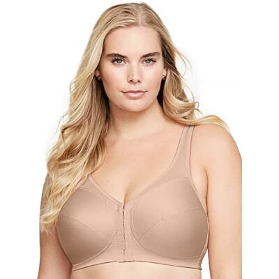 Glamorise Magic Lift Front Close Posture Support Bra, Sujetador para Mujer, Beige 100C Glamorise Magic Lift Front Close Posture Support Bra, Sujetador para Mujer, Beige 100C