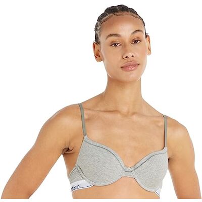 Calvin Mujer Sujetador Moldeado con Aros, Gris (Grey Heather), 70A (32A) Calvin Mujer Sujetador Moldeado con Aros, Gris (Grey Heather), 70A (32A)