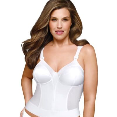 EXQUISITE FORM Totalmente Espalda para Mujer con Sujetador Largo # Blanco 95B EXQUISITE FORM Totalmente Espalda para Mujer con Sujetador Largo # Blanco 95B