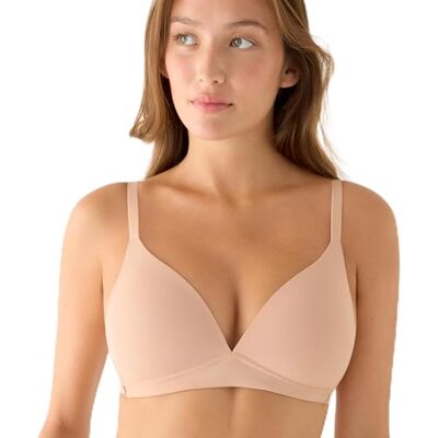 YSABEL MORA Sujetador sin Aro con Relleno. Colección nomarks, Modelo Brisa. Confort Extremo: Copas Blandas y Lisas, Forradas en Suave Microfibra. Estampado Liso. YSABEL MORA Sujetador sin Aro con Relleno. Colección nomarks, Modelo Brisa. Confort Extremo: Copas Blandas y Lisas, Forradas en Suave Microfibra. Estampado Liso.