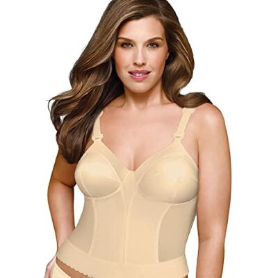 EXQUISITE FORM Sujetador Largo Cierre Espalda, Opaco, Beige, 100B para Mujer EXQUISITE FORM Sujetador Largo Cierre Espalda, Opaco, Beige, 100B para Mujer