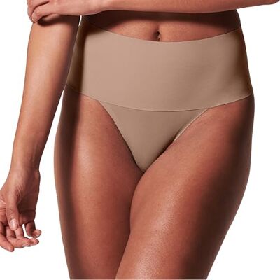 Spanx Thong, Bragas para Mujer, Marrón (Cafe Au Lait), S Spanx Thong, Bragas para Mujer, Marrón (Cafe Au Lait), S