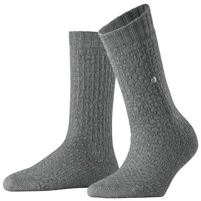 Burlington Orkney W So algodón lana lisos 1 par, Calcetines Mujer, Gris Light Grey Melange 3390, 36-41 Burlington Orkney W So algodón lana lisos 1 par, Calcetines Mujer, Gris Light Grey Melange 3390, 36-41