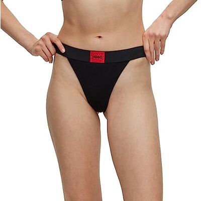 HUGO String Red Label, Tanga De Las Mujeres, Black1, XS HUGO String Red Label, Tanga De Las Mujeres, Black1, XS