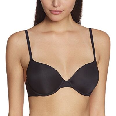 Triumph Mujer Body Make-Up Whp, T-Shirt Bra Underwired, Black, 85A Triumph Mujer Body Make-Up Whp, T-Shirt Bra Underwired, Black, 85A