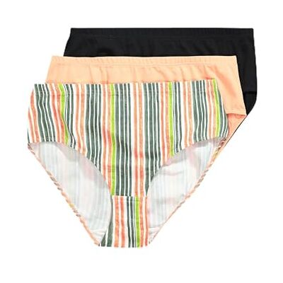 Ulla Popken Serie 3, Midi-Briefs, Striped Symphony Ropa Interior Mujer Ulla Popken Serie 3, Midi-Briefs, Striped Symphony Ropa Interior Mujer