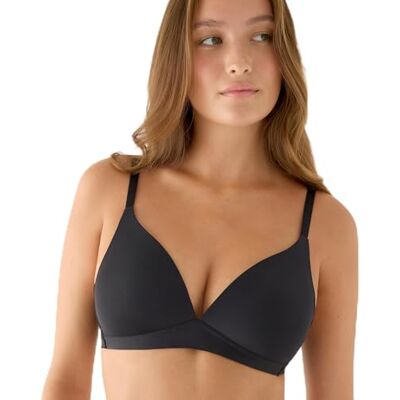 YSABEL MORA Sujetador sin Aro con Relleno. Colección nomarks, Modelo Brisa. Confort Extremo: Copas Blandas y Lisas, Forradas en Suave Microfibra. Estampado Liso. YSABEL MORA Sujetador sin Aro con Relleno. Colección nomarks, Modelo Brisa. Confort Extremo: Copas Blandas y Lisas, Forradas en Suave Microfibra. Estampado Liso.