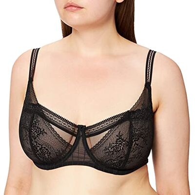 Passionata Maddie Sujetador Demi, Traslúcido, Noir, 90D para Mujer Passionata Maddie Sujetador Demi, Traslúcido, Noir, 90D para Mujer