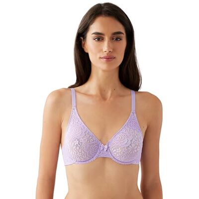 Wacoal , Halo, Sujetador de Encaje con Aros para Mujer, Púrpura RosaPurple Rose, 90D Wacoal , Halo, Sujetador de Encaje con Aros para Mujer, Púrpura RosaPurple Rose, 90D
