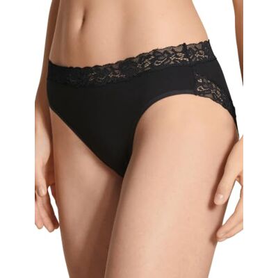 Calida Natural Comfort Lace Braguita, Corte Recto, señora, de algodón Supima, Femeninos Detalles de Encaje Calida Natural Comfort Lace Braguita, Corte Recto, señora, de algodón Supima, Femeninos Detalles de Encaje