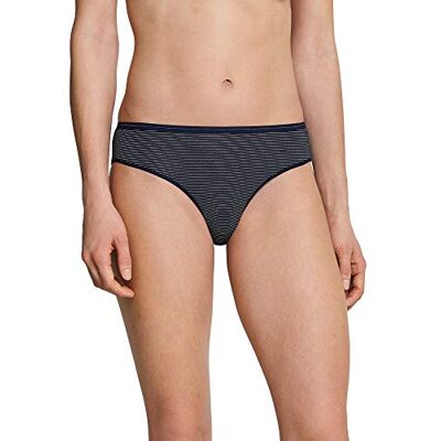 Schiesser Essential Tai (2er Pack) Braguita brasileña, Azul (Nachtblau 804), 42 2 para Mujer Schiesser Essential Tai (2er Pack) Braguita brasileña, Azul (Nachtblau 804), 42 2 para Mujer