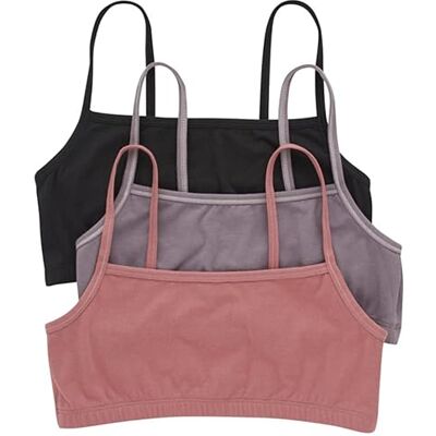 Hanes Damen BH, Negro/Higo especiado/Rojo Tierra, XXL Hanes Damen BH, Negro/Higo especiado/Rojo Tierra, XXL