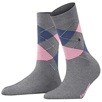 Burlington Covent Garden W So algodón estampados 1 par, Calcetines Mujer, Gris Concrete Melange 3615, 36-41 Burlington Covent Garden W So algodón estampados 1 par, Calcetines Mujer, Gris Concrete Melange 3615, 36-41