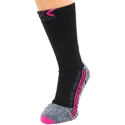 X-Socks X100053 Calcetines de senderismo para mujer, Mujer, Calcetines para senderismo, X100053, Noir (Anthracite/Fuchsia), 41-42 X-Socks X100053 Calcetines de senderismo para mujer, Mujer, Calcetines para senderismo, X100053, Noir (Anthracite/Fuchsia), 41-42