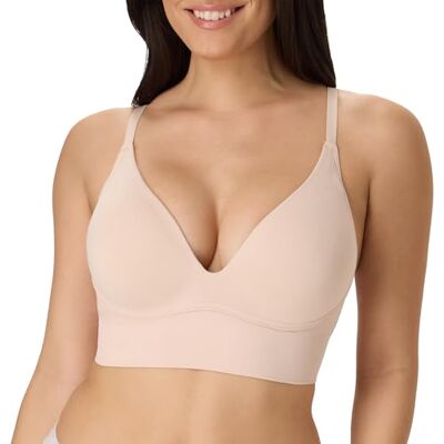 Maidenform Bralette sin Costuras para Mujer, sin Costuras, sin Aros, Convertible, Estilo Tanque, Sandshell, Medium Maidenform Bralette sin Costuras para Mujer, sin Costuras, sin Aros, Convertible, Estilo Tanque, Sandshell, Medium