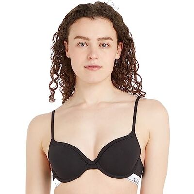 Calvin Mujer Sujetador Moldeado con Aros, Negro (Black), 70C (32C) Calvin Mujer Sujetador Moldeado con Aros, Negro (Black), 70C (32C)