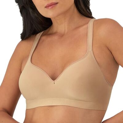 Bali Women's Revolution, Brasier de Uso Diario sin Varillas, Cobertura Completa, sin Varillas, con Tela Fresca y cómoda, Mate, Color Carne, 34C Bali Women's Revolution, Brasier de Uso Diario sin Varillas, Cobertura Completa, sin Varillas, con Tela Fresca y cómoda, Mate, Color Carne, 34C