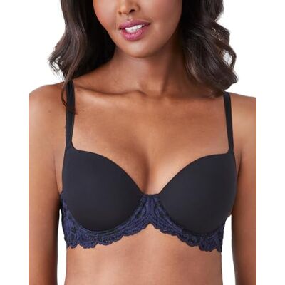 Wacoal Sujetador para Mujer Instant Icon, Negro/Eclipse, 105C Wacoal Sujetador para Mujer Instant Icon, Negro/Eclipse, 105C