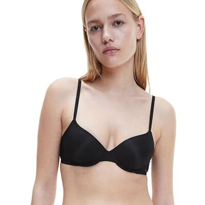 Calvin Mujer Sujetador semiescotado con Aros Lightly Lined, Negro (Black), 70A Calvin Mujer Sujetador semiescotado con Aros Lightly Lined, Negro (Black), 70A