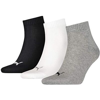 PUMA 251015 Calcetines de deporte para hombre Los calcetines Quarter: cierre cómodo, costura extra suave en los dedos y puños elásticos. Ideal para deportes. PUMA 251015 Calcetines de deporte para hombre Los calcetines Quarter: cierre cómodo, costura extra suave en los dedos y puños elásticos. Ideal para deportes.