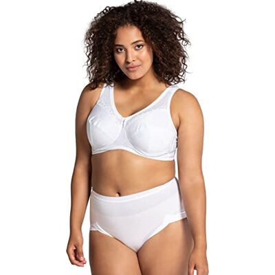 Ulla Popken Sujetador de Alivio, sin Aros, Encaje Blanco 125D 209-125D Ulla Popken Sujetador de Alivio, sin Aros, Encaje Blanco 125D 209-125D