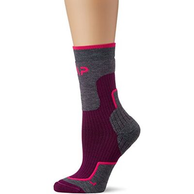 CMP Calcetines trekking unisex en lana, Púrpura, 36/38 CMP Calcetines trekking unisex en lana, Púrpura, 36/38