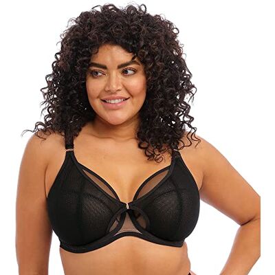 Elomi Damen Kintai Bügel Plunge-BH, Negro, 42F Elomi Damen Kintai Bügel Plunge-BH, Negro, 42F