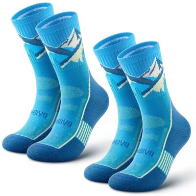 CAMBIVO Calcetines Antiampollas Senderismo Hombre Mujer, Merino Lana Calcetines Trekking, Transpirables Acolchado y Sin Costuras, Medias Deporte, para Trail Running, Ciclismo, Ski, Moda, 2 Pares CAMBIVO Calcetines Antiampollas Senderismo Hombre Mujer, Merino Lana Calcetines Trekking, Transpirables Acolchado y Sin Costuras, Medias Deporte, para Trail Running, Ciclismo, Ski, Moda, 2 Pares
