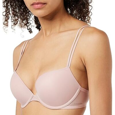 Calvin Sujetador para Mujer Push-Up Plunge con Aros, Rosa (Subdued), 100C Calvin Sujetador para Mujer Push-Up Plunge con Aros, Rosa (Subdued), 100C