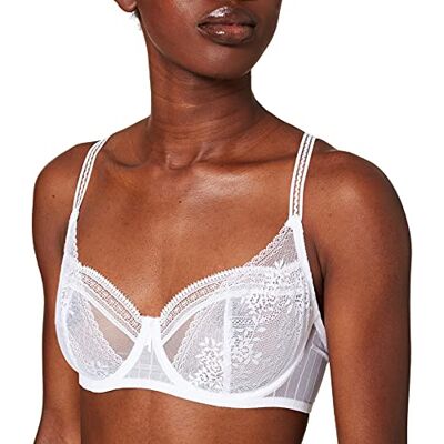 Passionata Maddie Sujetador Demi, Traslúcido, Blanc, 100E para Mujer Passionata Maddie Sujetador Demi, Traslúcido, Blanc, 100E para Mujer