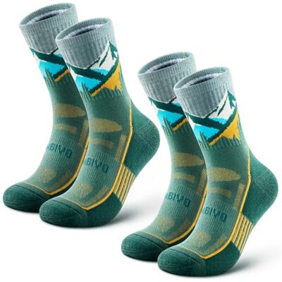 CAMBIVO Calcetines Antiampollas Senderismo Hombre Mujer, Merino Lana Calcetines Trekking, Transpirables Acolchado y Sin Costuras, Medias Deporte, para Trail Running, Ciclismo, Ski, Moda, 2 Pares CAMBIVO Calcetines Antiampollas Senderismo Hombre Mujer, Merino Lana Calcetines Trekking, Transpirables Acolchado y Sin Costuras, Medias Deporte, para Trail Running, Ciclismo, Ski, Moda, 2 Pares