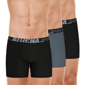 Athena Air Fit Lc91 Ropa Interior Hombre, Negro/Gris/Negro Cinturón Negro, M Athena Air Fit Lc91 Ropa Interior Hombre, Negro/Gris/Negro Cinturón Negro, M