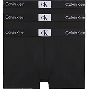 Calvin Trunk 3Pk , Boxer para Hombre, Black/Black/Black, XS Calvin Trunk 3Pk , Boxer para Hombre, Black/Black/Black, XS