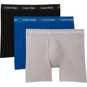 Calvin Calzoncillos bóxer Hombre Pack de 3 Briefs Boxer Brief elásticos, Rosa (Classic Blue/Porpoise/Black), M Calvin Calzoncillos bóxer Hombre Pack de 3 Briefs Boxer Brief elásticos, Rosa (Classic Blue/Porpoise/Black), M