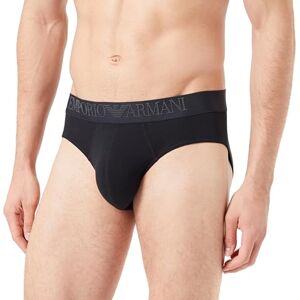 Underwear Emporio Armani Men's Brief Rubber Pixel Logo, Calzoncillos Boxer Hombre, Black