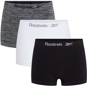 Reebok Calzoncillos sin Costuras Hombre en Negro/Blanco/Gris, Tela elástica y cómoda Hacer Ejercicio con tecnología Que Absorbe la Humedad Paquete múltiple de 4 Reebok Calzoncillos sin Costuras Hombre en Negro/Blanco/Gris, Tela elástica y cómoda Hacer Ejercicio con tecnología Que Absorbe la Humedad Paquete múltiple de 4
