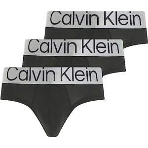 Calvin Calzoncillos Hip Briefs Hombre Pack de 3 Ropa Interior, Negro (Black), L Calvin Calzoncillos Hip Briefs Hombre Pack de 3 Ropa Interior, Negro (Black), L