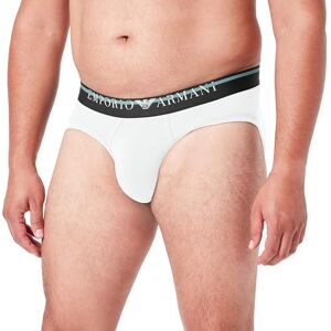 Underwear Emporio Armani Men's Brief Underlined Logo, Calzoncillos Boxer Hombre, Blanco