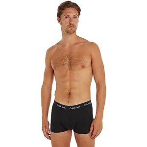 Calvin Calzoncillos bóxer Hombre Pack de 5 Low Rise Trunks Ropa Interior, Negro (Black W Black WB), M Calvin Calzoncillos bóxer Hombre Pack de 5 Low Rise Trunks Ropa Interior, Negro (Black W Black WB), M