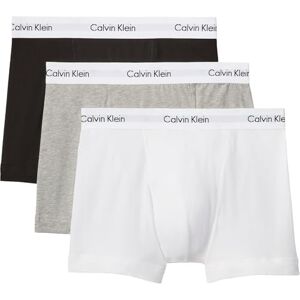 Calvin Calzoncillos bóxer Hombre Pack de 3 Trunks Ropa Interior, Multicolor (Black/White/Grey Heather), S Calvin Calzoncillos bóxer Hombre Pack de 3 Trunks Ropa Interior, Multicolor (Black/White/Grey Heather), S