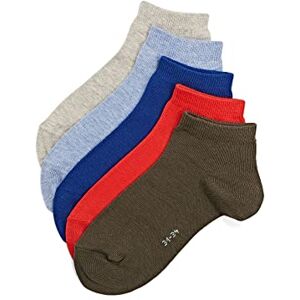 ESPRIT Solid Mix Multipack K Sn algodón lisos 5 pares, Calcetines cortos Unisex niños, Multicolor Blue Grey Red Mix 0020, 31-34 ESPRIT Solid Mix Multipack K Sn algodón lisos 5 pares, Calcetines cortos Unisex niños, Multicolor Blue Grey Red Mix 0020, 31-34