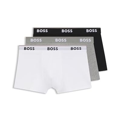 Boss Hugo Trunk 3p Co/El, Boxers a Pantalones Cortos para Hombre, Assorted 999, M Boss Hugo Trunk 3p Co/El, Boxers a Pantalones Cortos para Hombre, Assorted 999, M