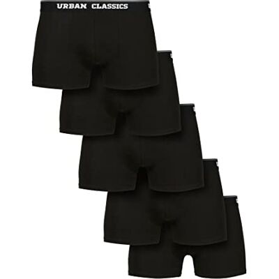 Urban Classics Organic-Calzoncillos Tipo Bóxer (5 Unidades) Ropa Interior, Blk+blk+blk+blk+blk, XXXXL para Hombre Urban Classics Organic-Calzoncillos Tipo Bóxer (5 Unidades) Ropa Interior, Blk+blk+blk+blk+blk, XXXXL para Hombre