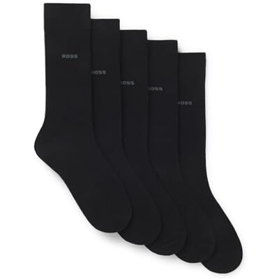 Boss 5P RS Uni Color CC Calcetines Hombre, Black1, 43-46 (Pack de 5) Boss 5P RS Uni Color CC Calcetines Hombre, Black1, 43-46 (Pack de 5)