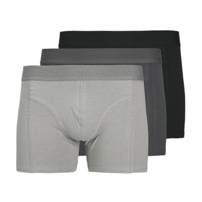JACK & JONES Calzoncillos Jacordinary para Hombre, 3 Unidades, Color Negro, XX_l (3 Unidades) JACK & JONES Calzoncillos Jacordinary para Hombre, 3 Unidades, Color Negro, XX_l (3 Unidades)