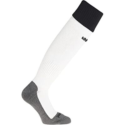 uhlsport Club Socks Calcetines De Fútbol, Hombre, blanco/negro, 33-36 uhlsport Club Socks Calcetines De Fútbol, Hombre, blanco/negro, 33-36