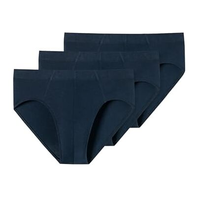 Schiesser Pack de 3 Calzoncillos para Hombre con Cintura Suave, algodón orgánico 95/5 orgánico, Azul Oscuro_, XL Schiesser Pack de 3 Calzoncillos para Hombre con Cintura Suave, algodón orgánico 95/5 orgánico, Azul Oscuro_, XL